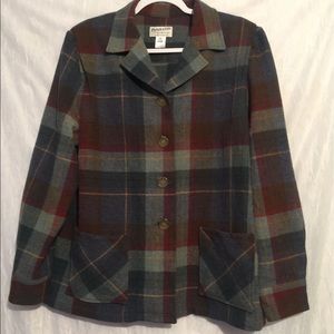 Pendleton Heritage Plaid Virgin wool blazer xl